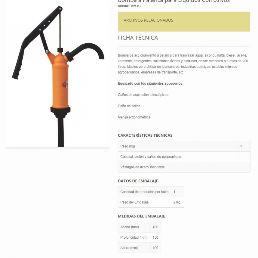 bomba-plastica-de-trasvase-a-palanca-manual-para-liquidos-corrosivos-agua-alcohol-naftas-acidos-cloro-etc-en-tambores-de-200-litros-marca-vulcano-bp141